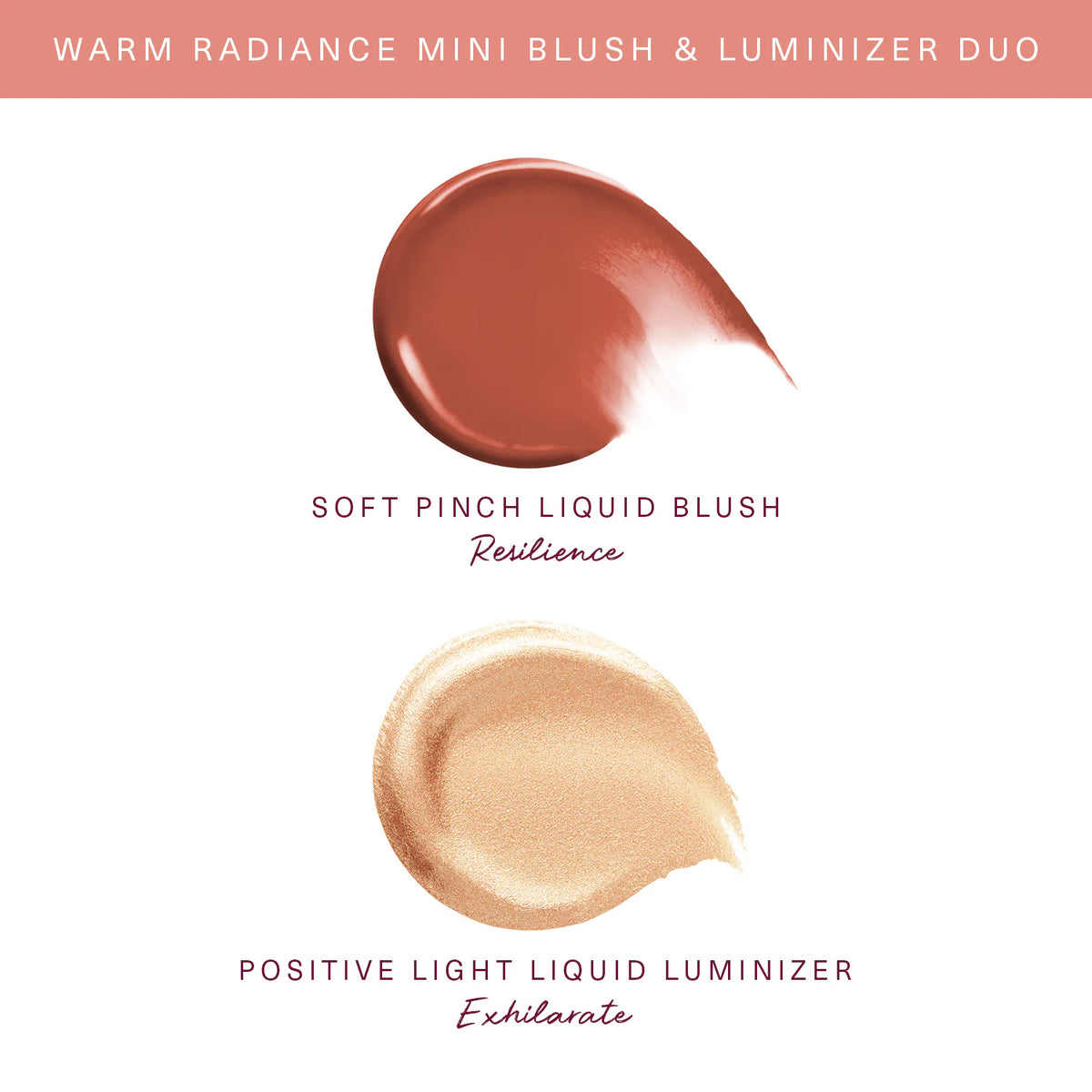 RARE BEAUTY Warm Radiance Mini Blush & Luminizer Duo