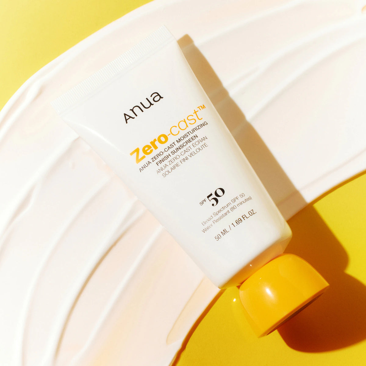 Anua Zero-Cast Moisturizing Finish Sunscreen SPF50 50 ml