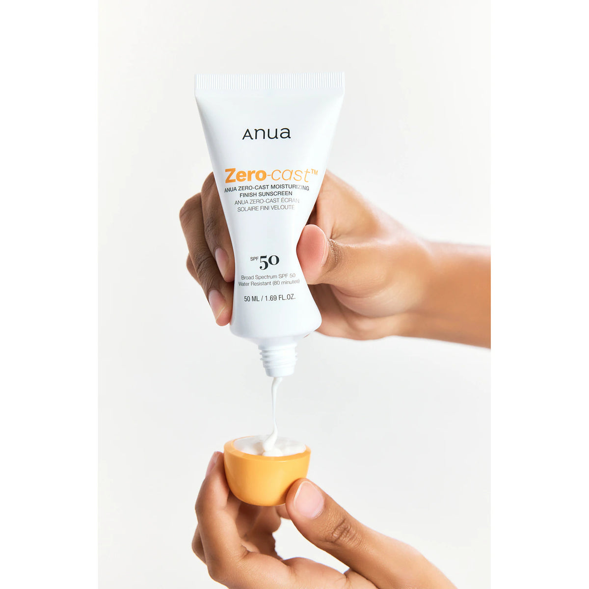 Anua Zero-Cast Moisturizing Finish Sunscreen SPF50 50 ml