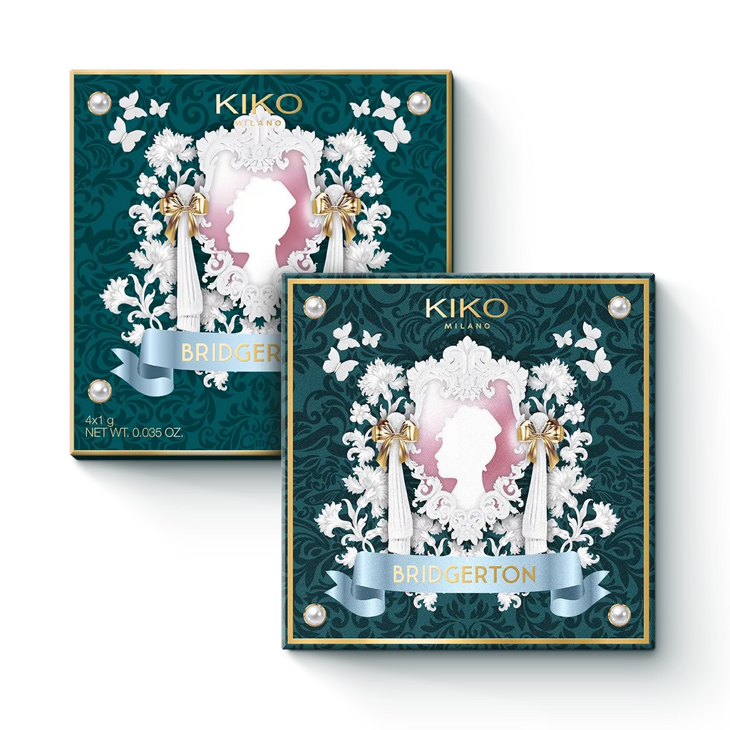 KIKO Bridgerton Quartet Eyeshadow Palette - ref : 03 Romantic Rhapsody