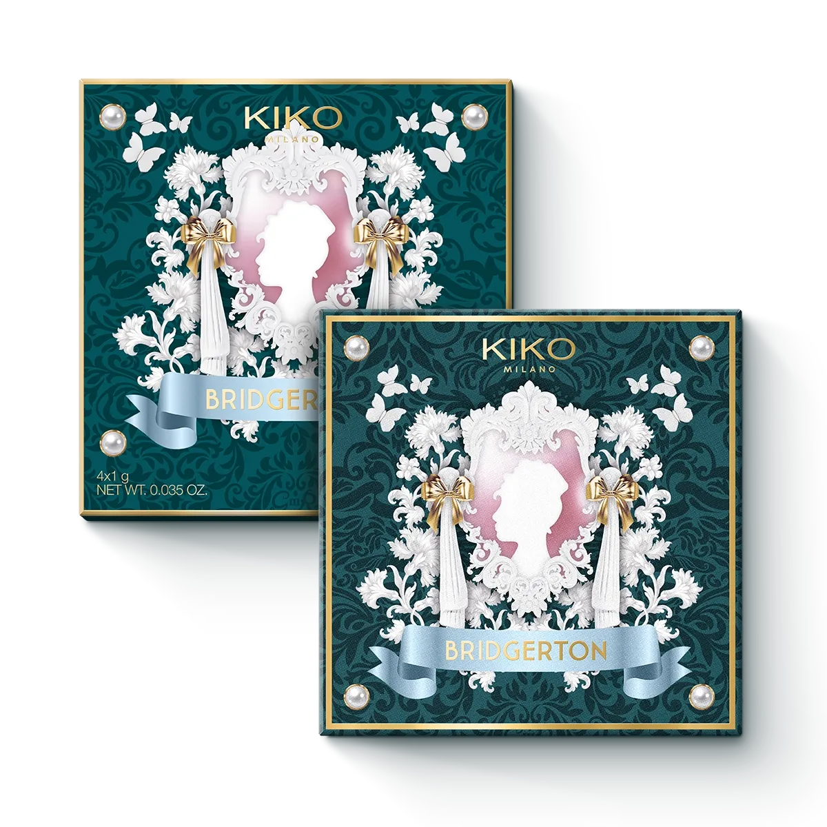 KIKO Bridgerton Quartet Eyeshadow Palette - ref : 03 Romantic Rhapsody
