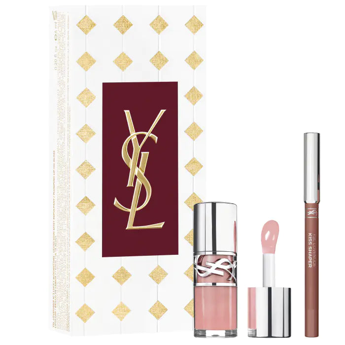 Yves Saint Laurent Coffret Loveshine Huile-Gloss 02 + Mini Crayon 01