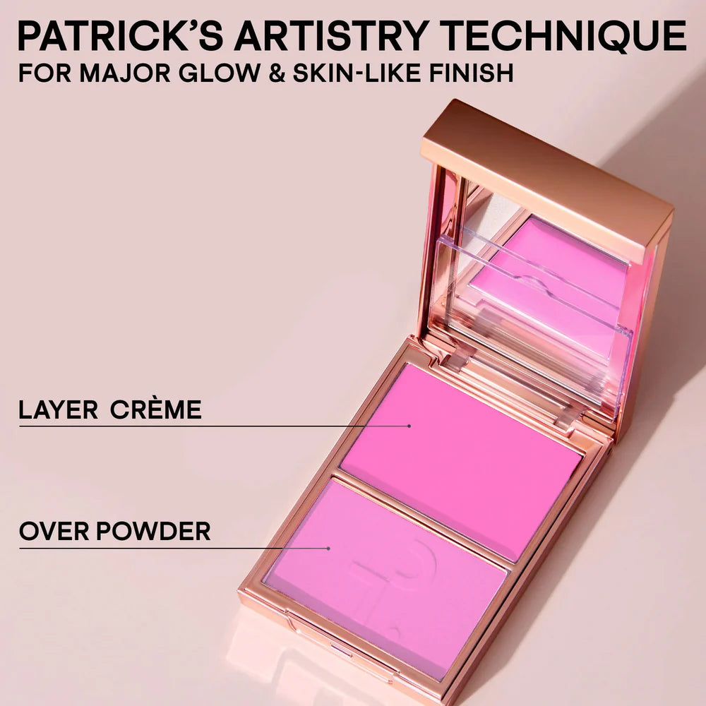PATRICK TA  À la une : Duo de blush crème et poudre Double-Take ref: Shes Giving