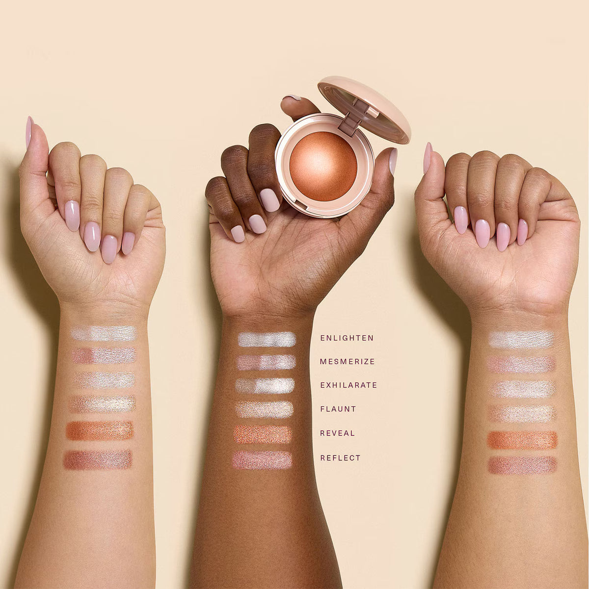 Rare Beauty Positive Light Silky Touch Highlighter teinte Enlighten – swatch
