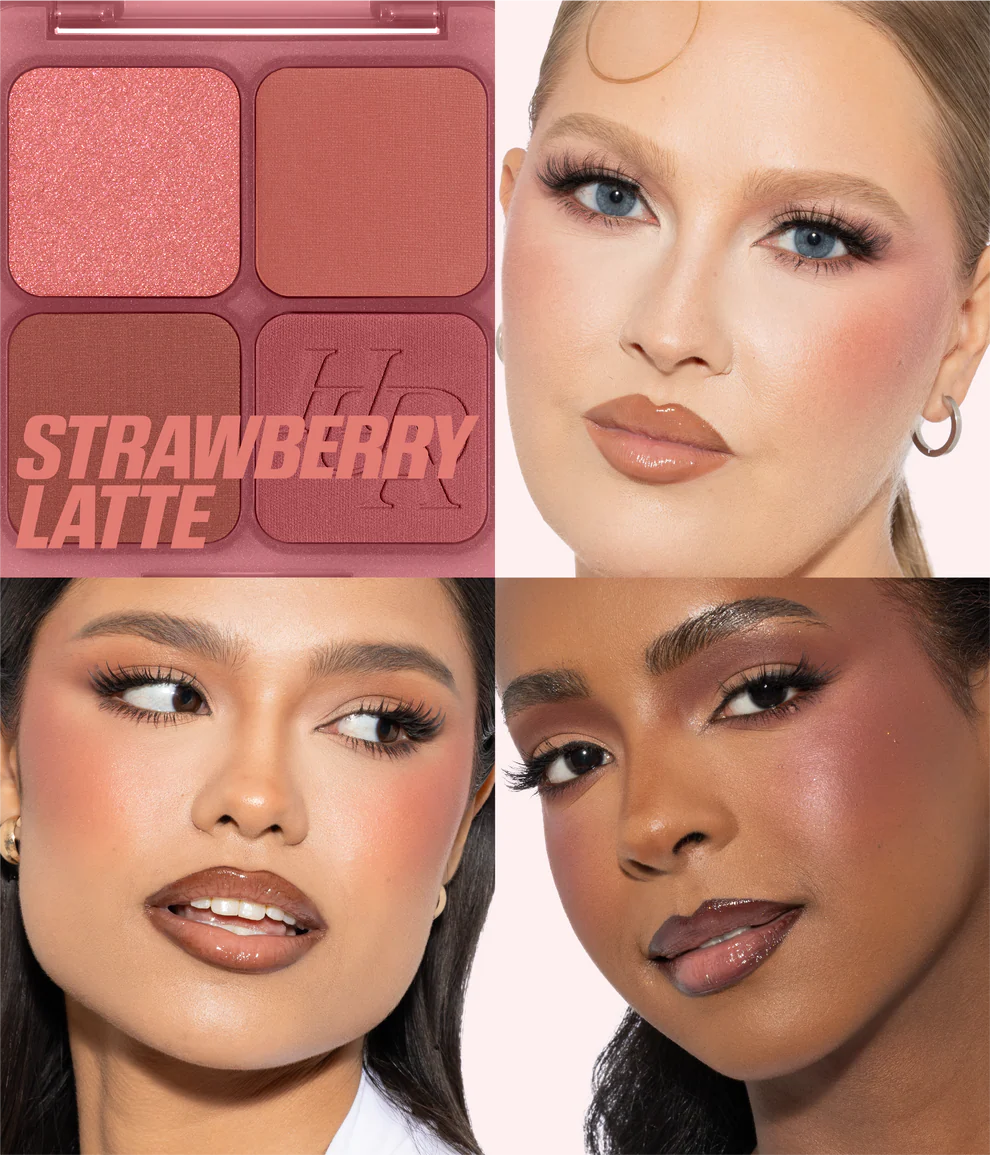 Huda Beauty BLUSH FILTER BLURRING BLUSHLIGHTERS PALETTE ref:Strawberry Latte