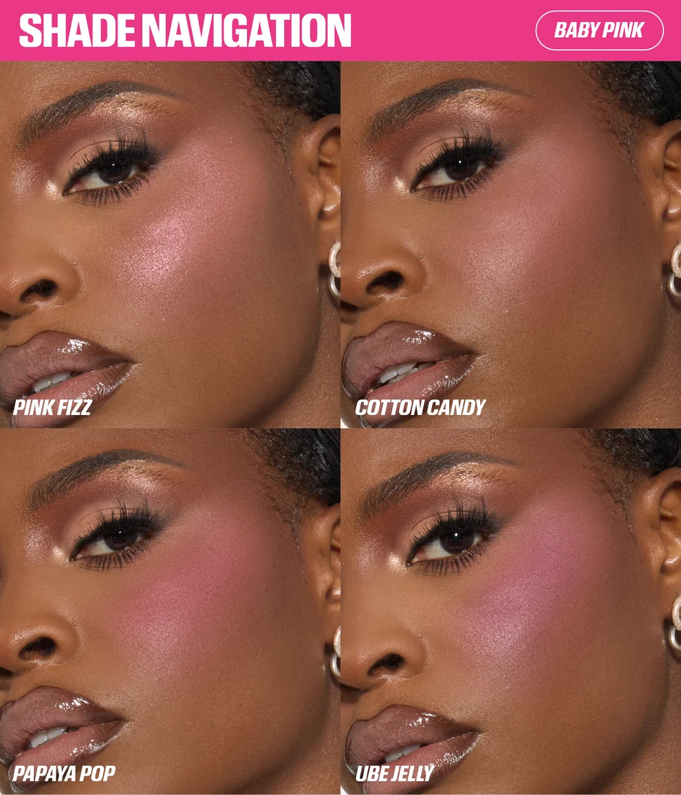 Huda Beauty BLUSH FILTER BLURRING BLUSHLIGHTERS PALETTE ref:Baby Pink