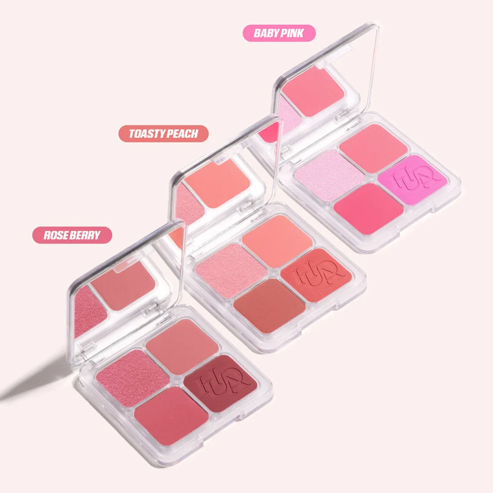 Huda Beauty BLUSH FILTER BLURRING BLUSHLIGHTERS PALETTE ref:Rose Berry