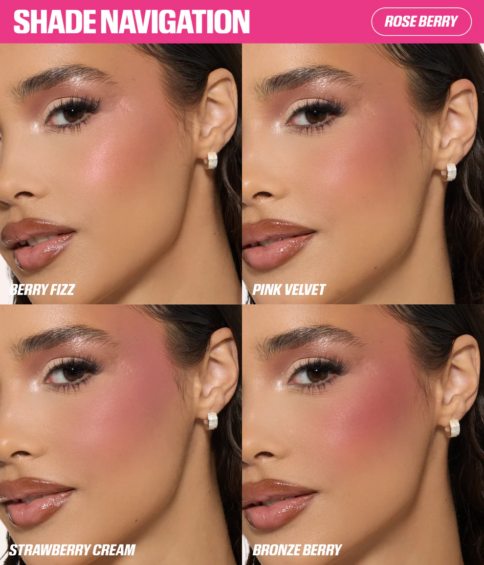 Huda Beauty BLUSH FILTER BLURRING BLUSHLIGHTERS PALETTE ref:Rose Berry
