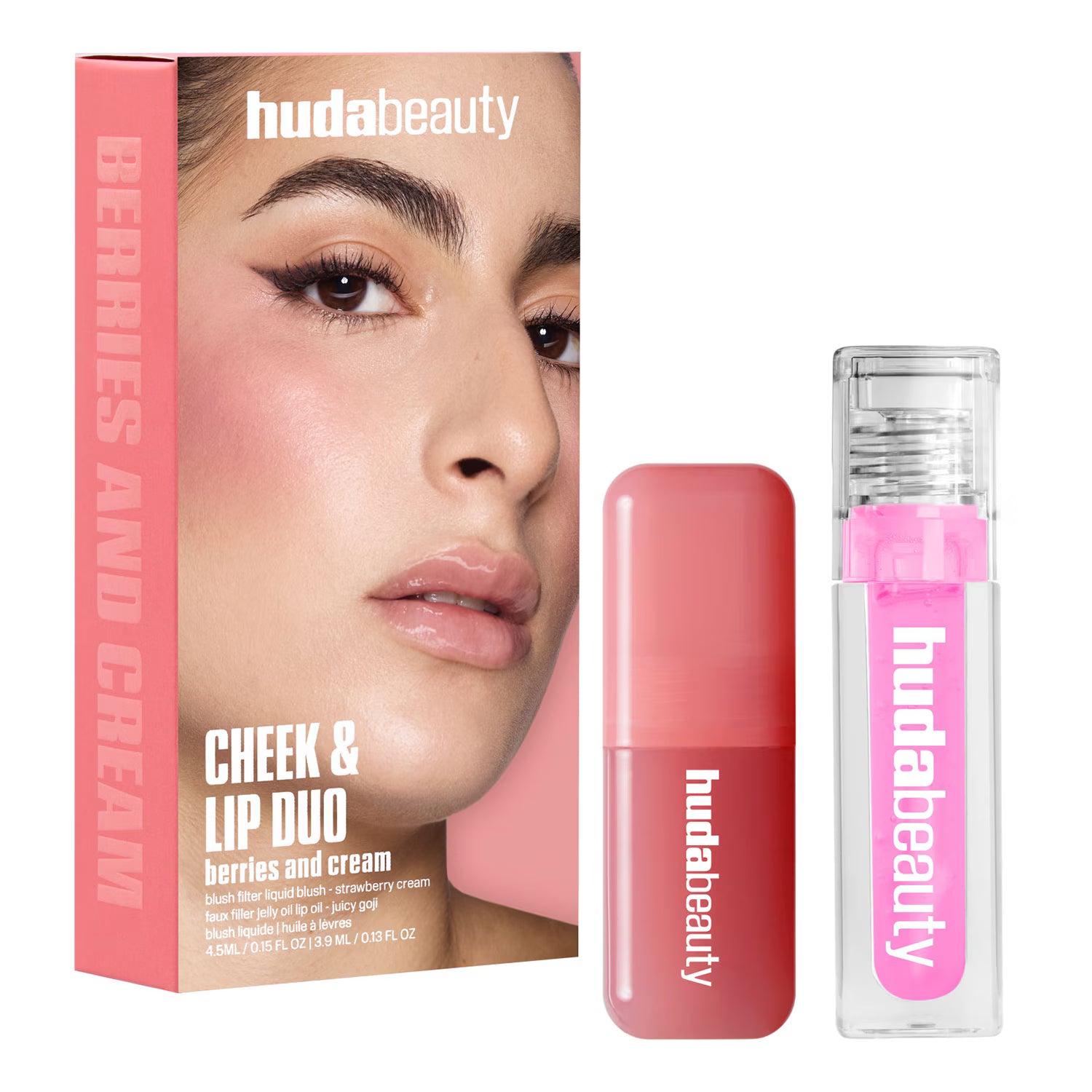 HUDA BEAUTY Cheek & Lip Duo Berries and Cream - Coffret Maquillage