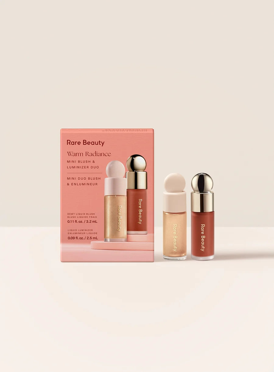 Rare Beauty Warm Radiance Mini Blush & Luminizer Duo Coffret Mini Blush et Enlumineur