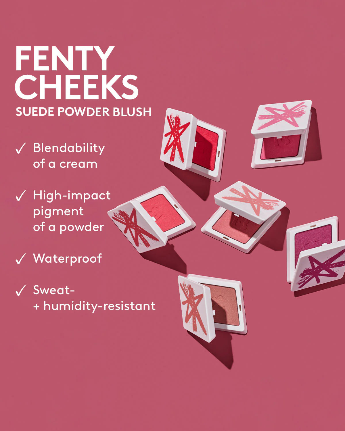 FENTY CHEEKS SUEDE POWDER BLUSH - ref : 10 RIRI