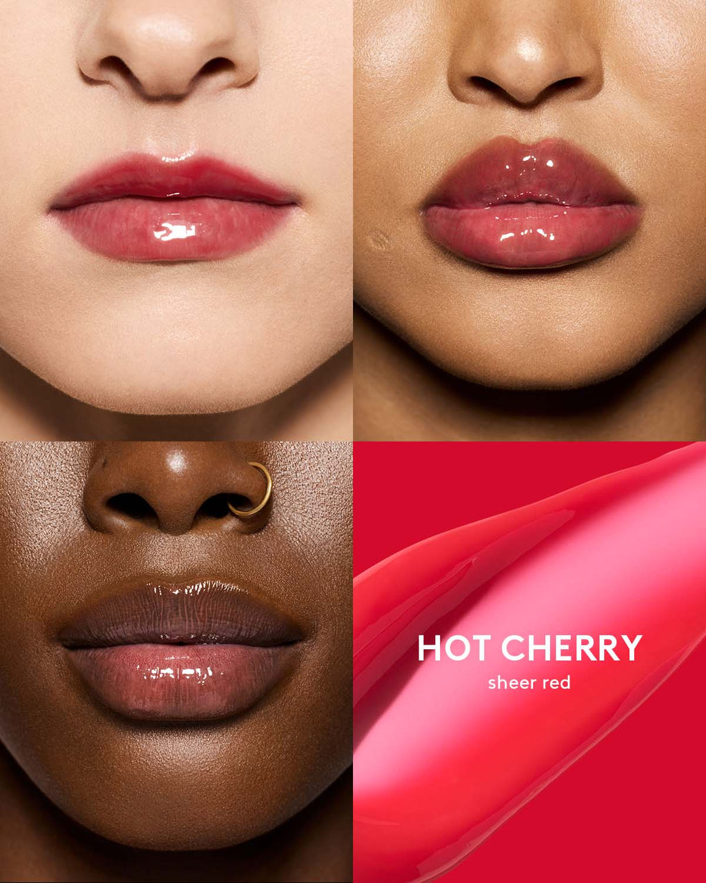 GLOSS BOMB HEAT UNIVERSAL LIP LUMINIZER + PLUMPER - ref : 01 HOT CHERRY