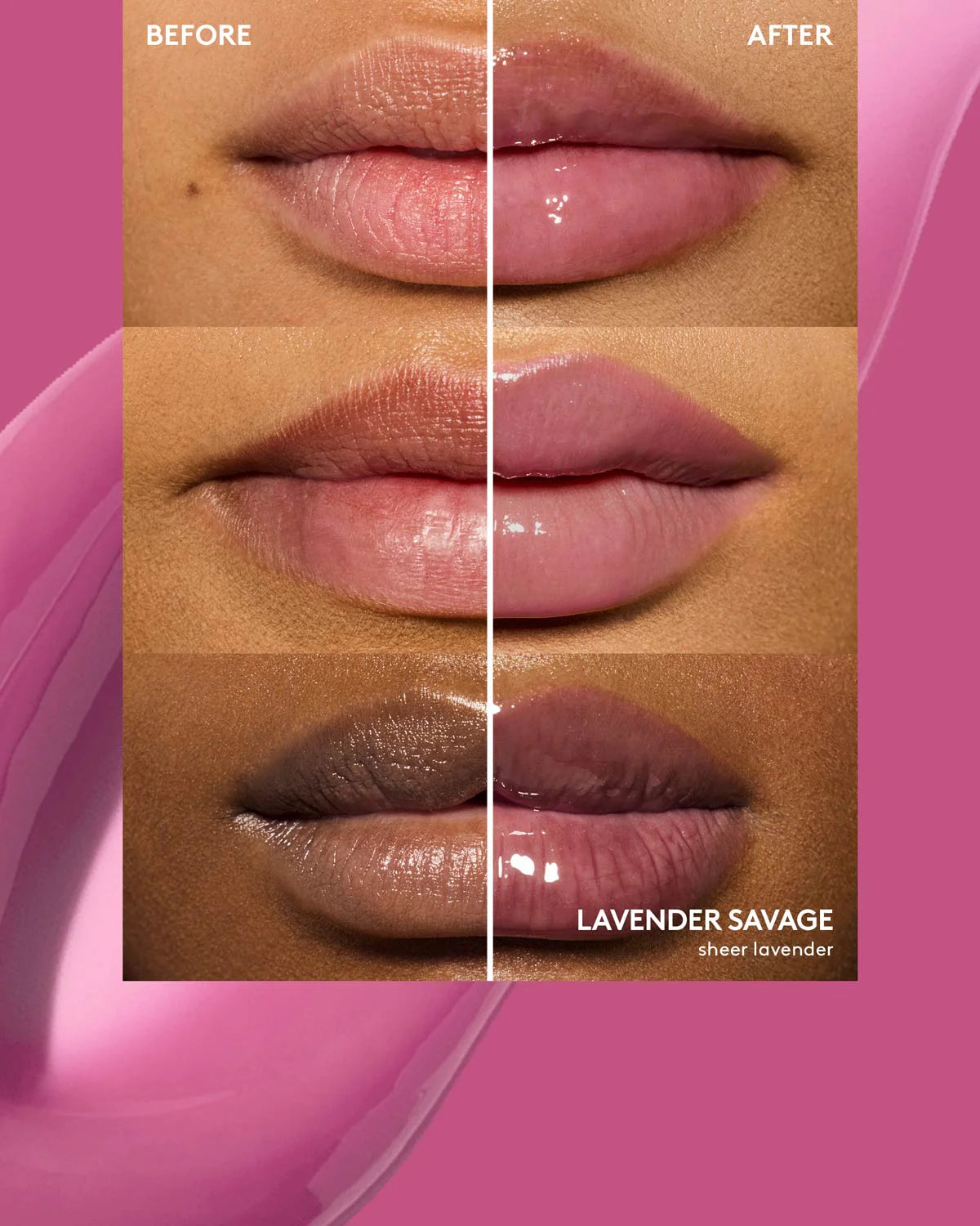 GLOSS BOMB HEAT UNIVERSAL LIP LUMINIZER + PLUMPER - ref : 06 LAVENDER SAVAGE