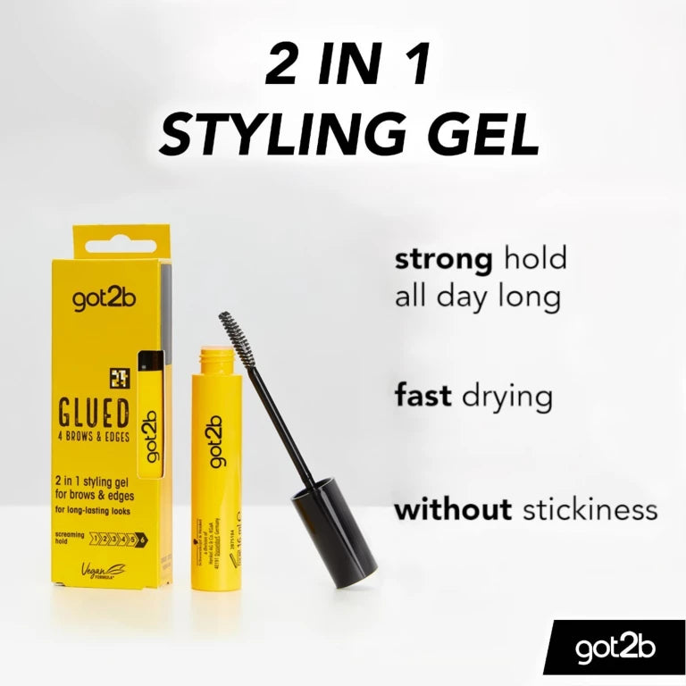 GLUED 4 BROWS & EDGES 2IN1 GEL