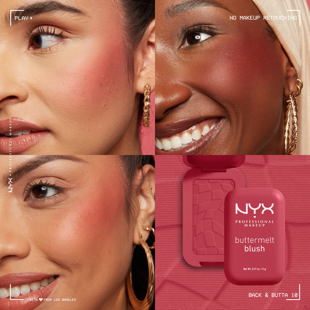 NYX Buttermelt Blush teinte 10 Back and Butta – swatch