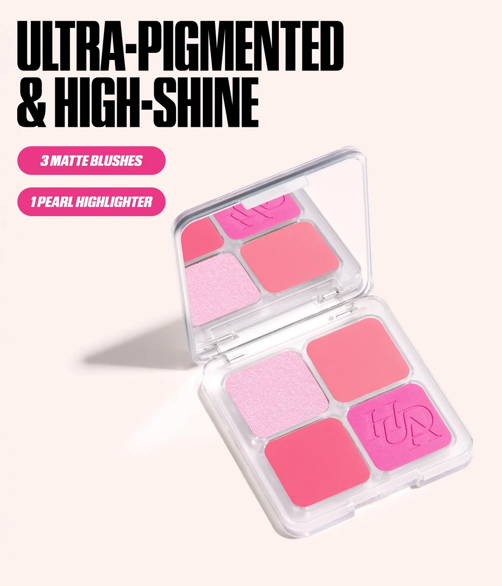 Huda Beauty BLUSH FILTER BLURRING BLUSHLIGHTERS PALETTE ref:Baby Pink