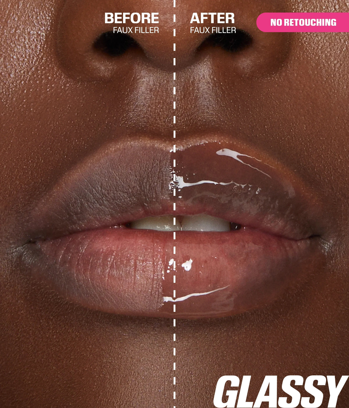 Huda Beauty Faux Filler avant après