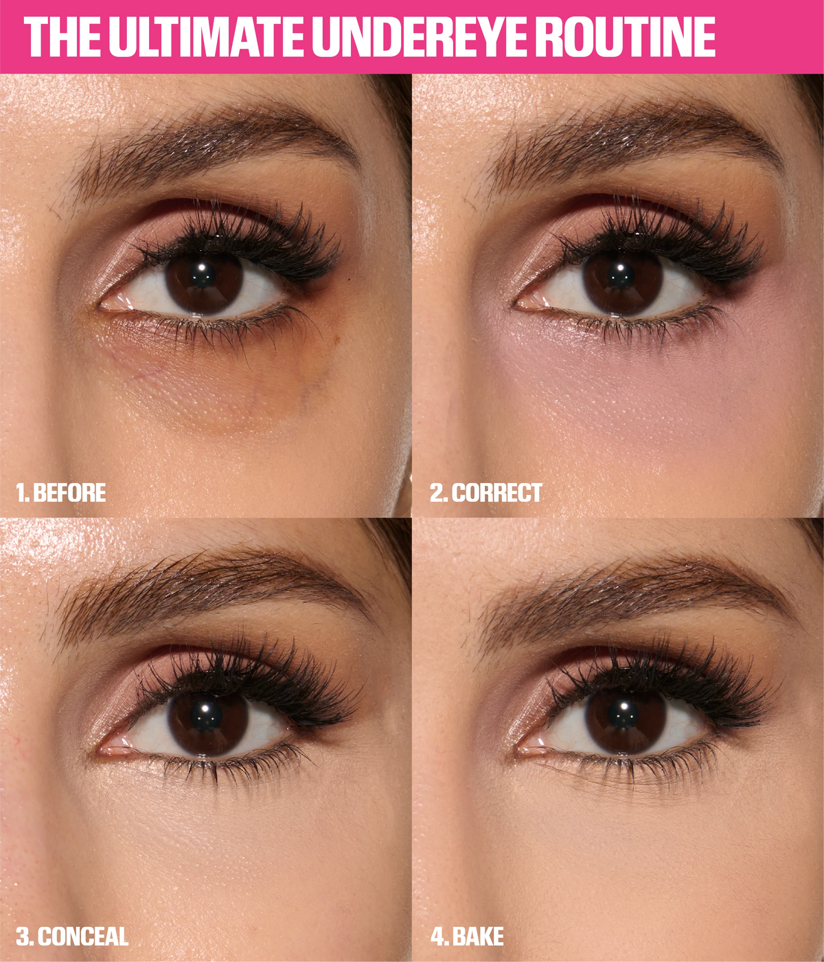 Routine contour des yeux Huda Beauty