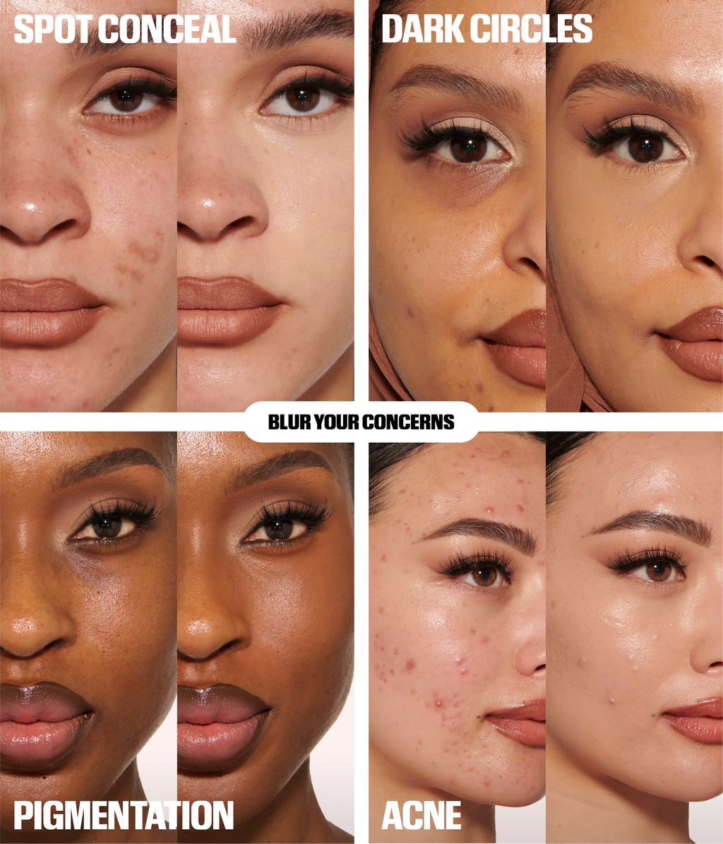 Huda Beauty FauxFilter Concealer avant après
