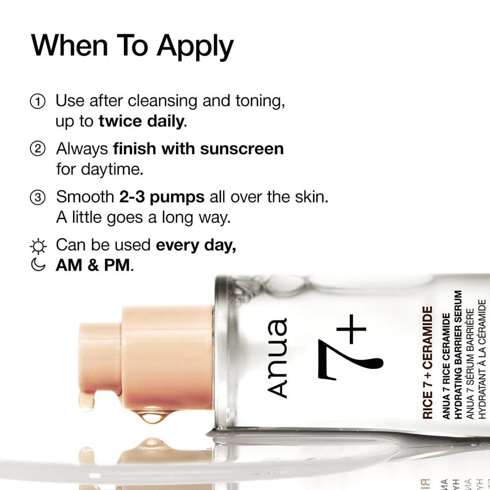 Anua 7 Rice Ceramide Hydrating Barrier Serum 50 ml