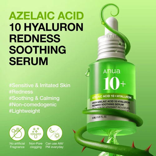 Anua Azelaic Acid 10 + Hyaluron Redness Soothing Serum 30 ml