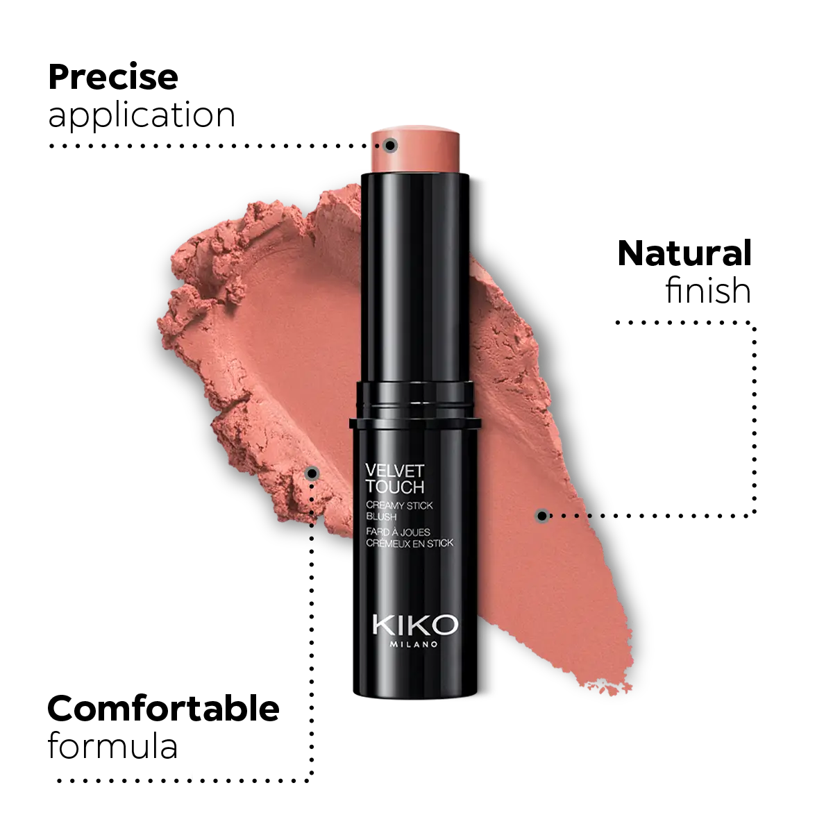 Blush Crémeux En Bâton Au Toucher Velours - ref : 08 Rose Mauve