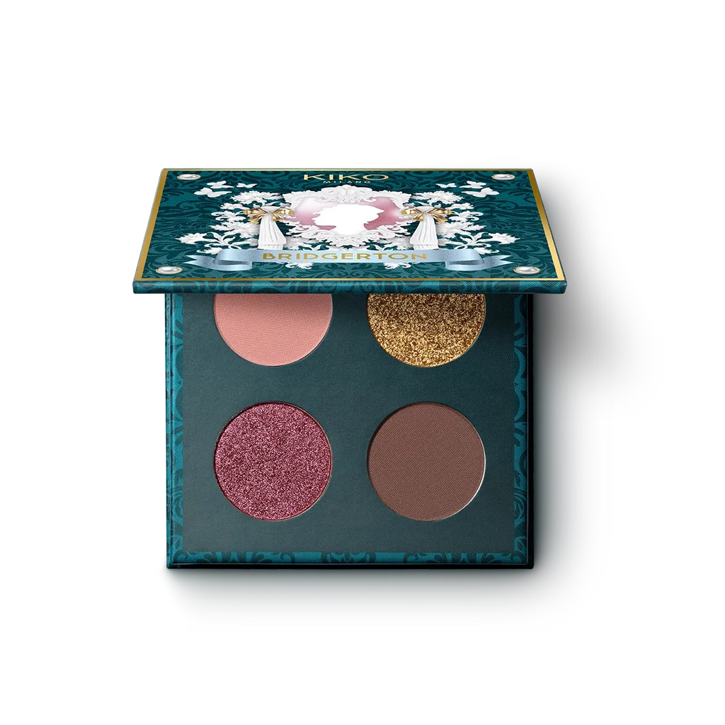 KIKO Bridgerton Quartet Eyeshadow Palette - ref : 03 Romantic Rhapsody