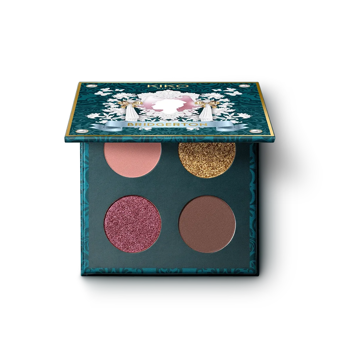KIKO Bridgerton Quartet Eyeshadow Palette - ref : 03 Romantic Rhapsody