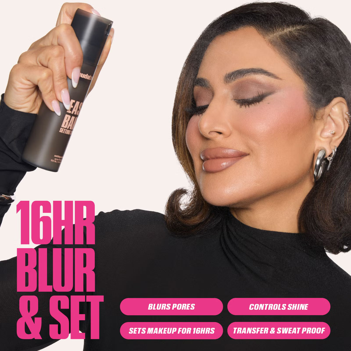 Huda Beauty Duo Blur & Set – Mini Base Easy Blur + Mini Spray Easy Bake