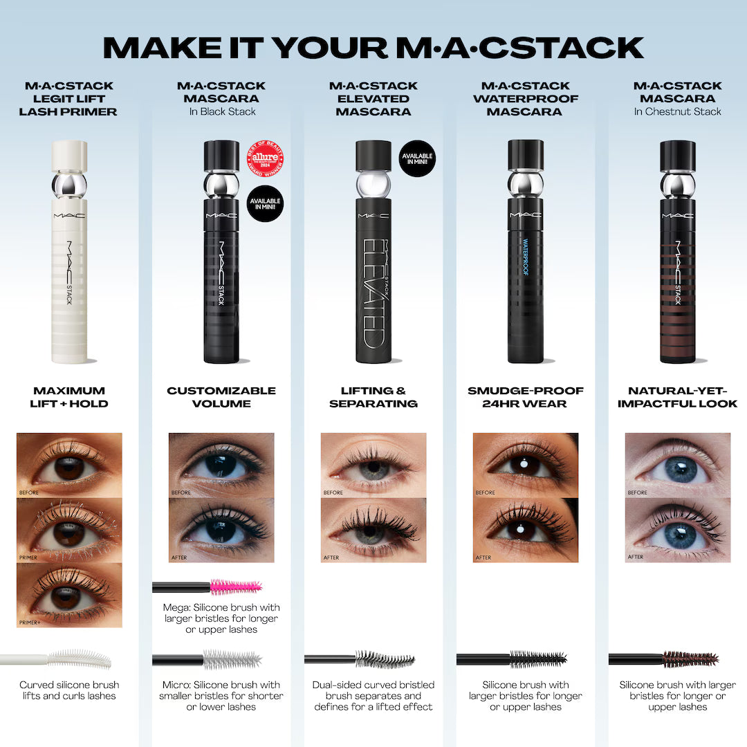 M·A·C STACK ELEVATED MASCARA - ref : BLACK STACK