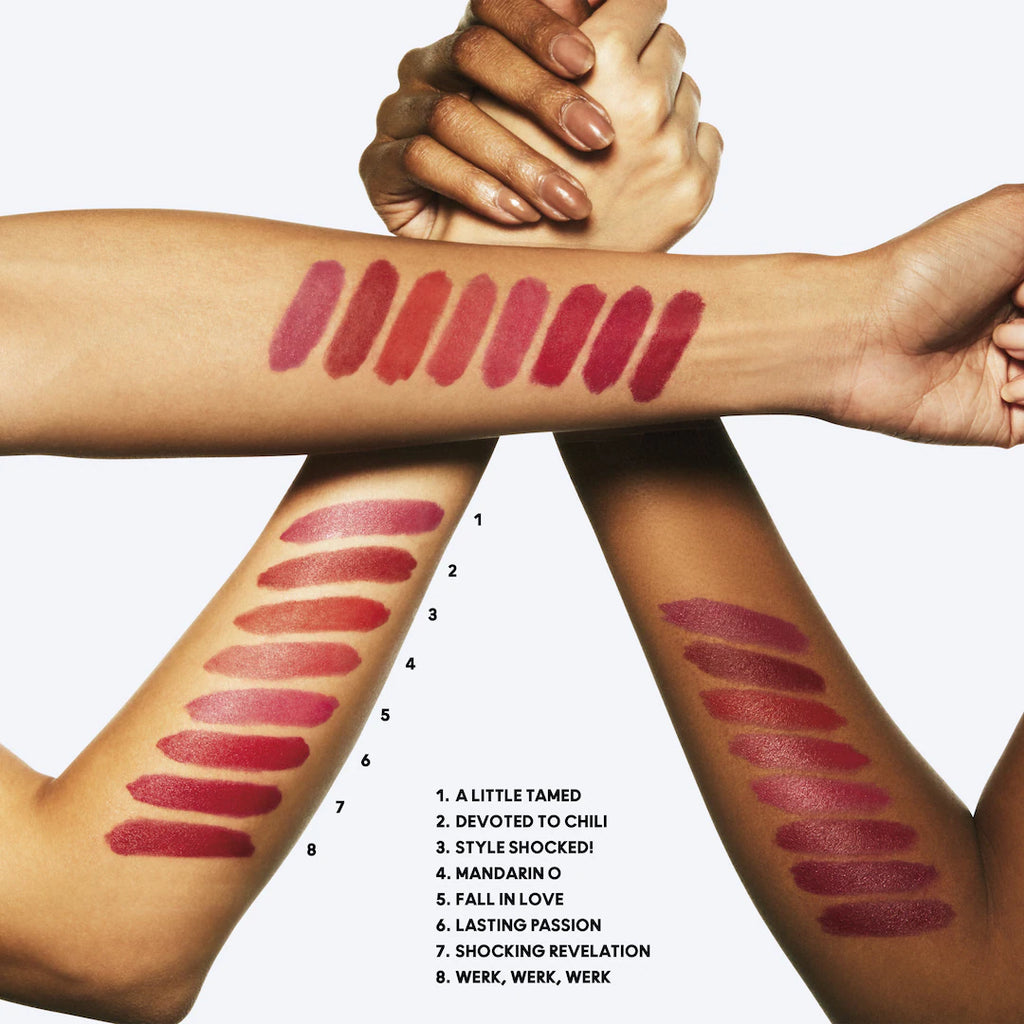 M.A.C POWDER KISS LIPSTICK - ref : 316 DEVOTED TO CHILI