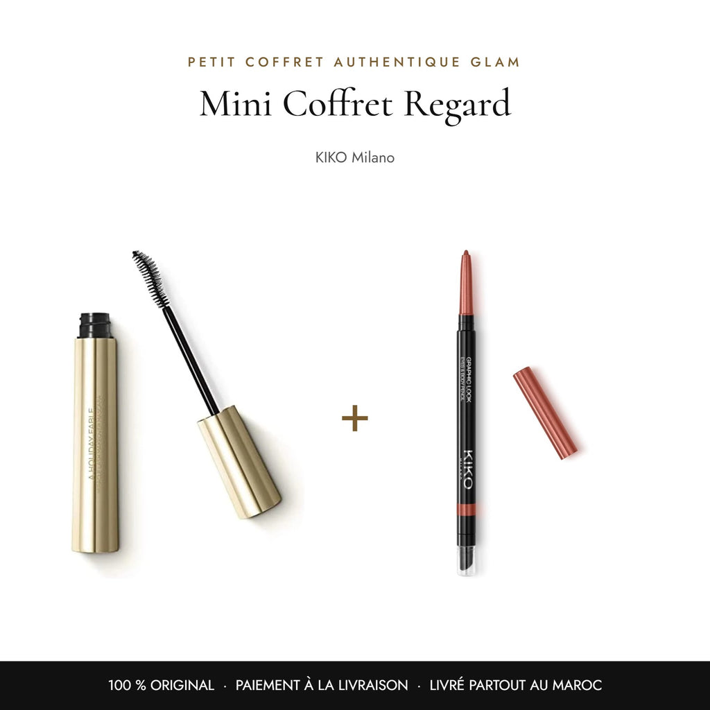 Mini Coffret Regard KIKO : mascara Miracle Lash + crayon Graphic Look