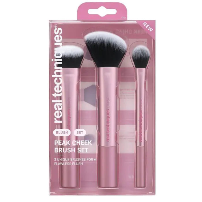 Real Techniques Peak Cheek Set de 3 Pinceaux Teint
