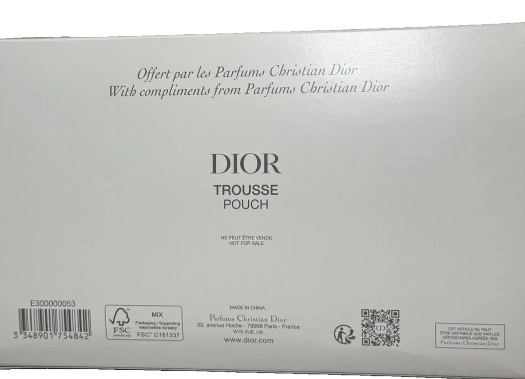 DIOR trousse cannage blanche