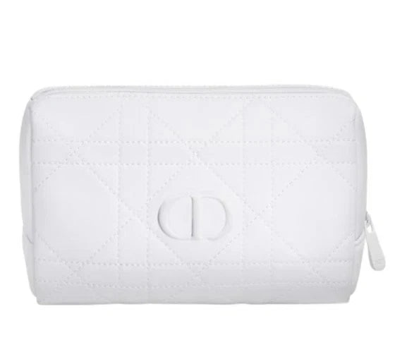 DIOR trousse cannage blanche