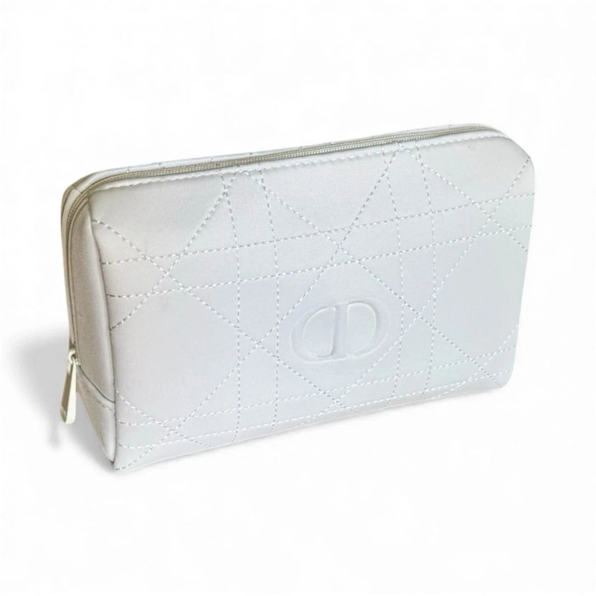 DIOR trousse cannage blanche